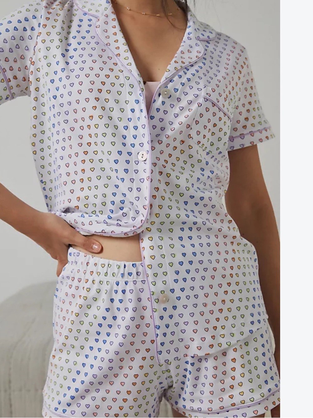 Roller Rabbit Disco Hearts Pajama Set